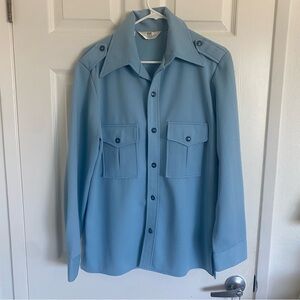Vintage men’s 70s button down, light blue